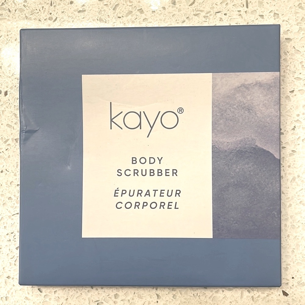 Brand new, unopened Kayo body scrubber